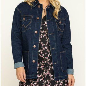 women's denim barn jacket